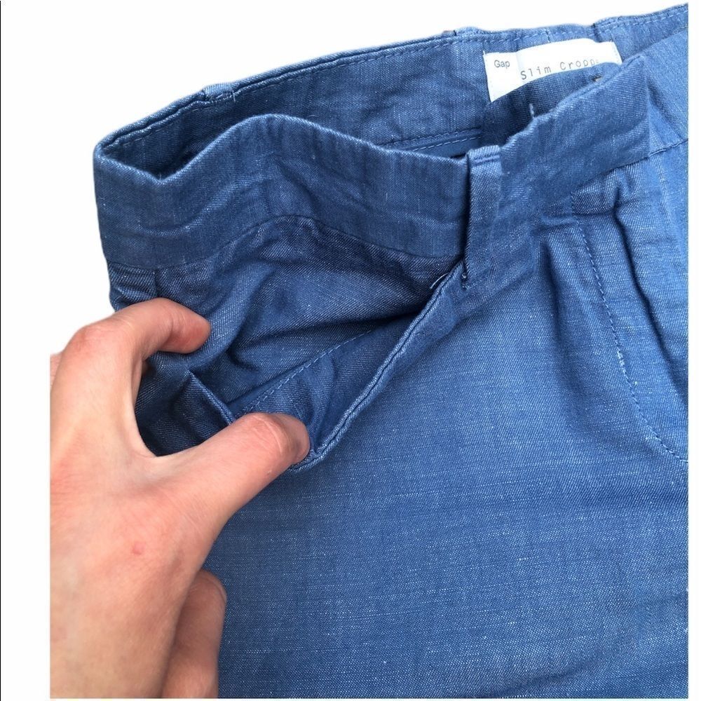 Girlfriend Khakis in Chambray - Picture 6 of 10